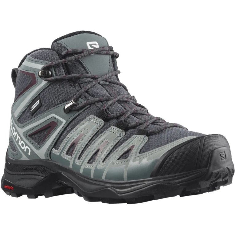 Dark Grey Salomon X Ultra Pioneer Mid CSWP Women's Hiking Boots | PH 18209T